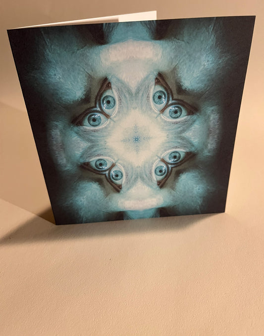 Biomacface 1 - Blank Greeting Card